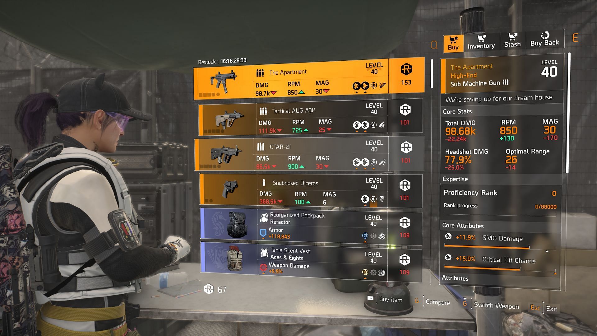 The Division 2 vendor found at DZ South (Image via Sportskeeda Gaming || Ubisoft)